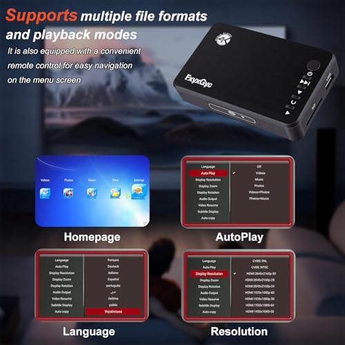 Lecteur multimédia numérique 4K pour lire vos fichiers ISO et MKV