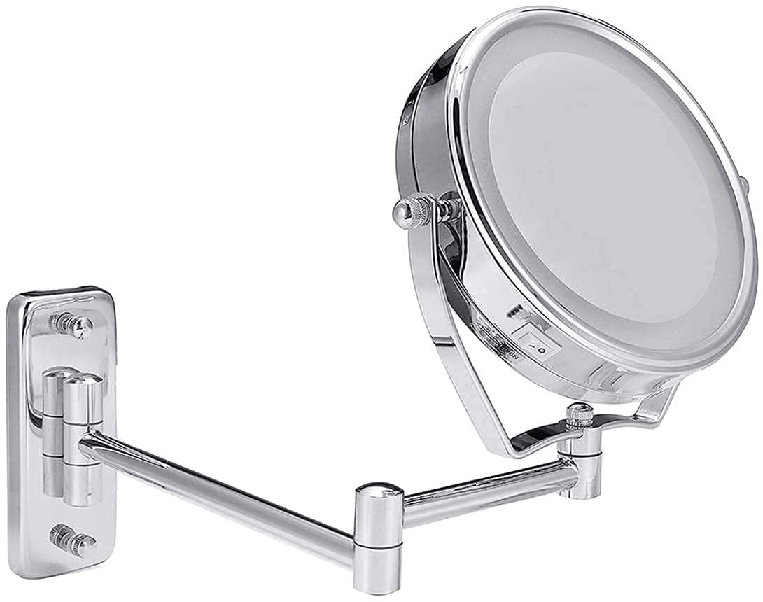 Miroir de rasage de salle de bain extensible LED pour ne plus manquer aucun détail de votre visage