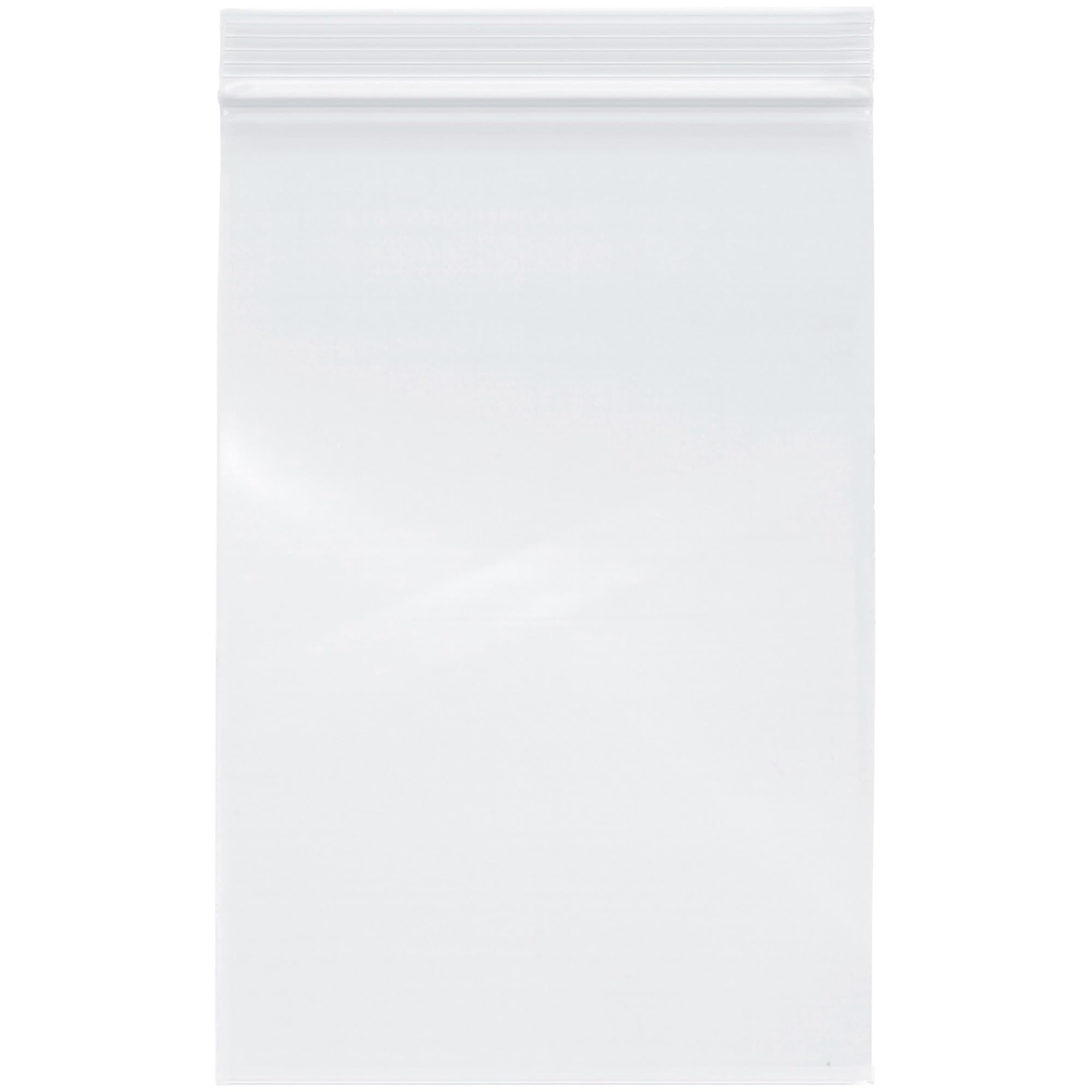 Plymor 6" x 9" (Pack of 100), 4 Mil Heavy Duty Zipper Reclosable Plastic Bags
