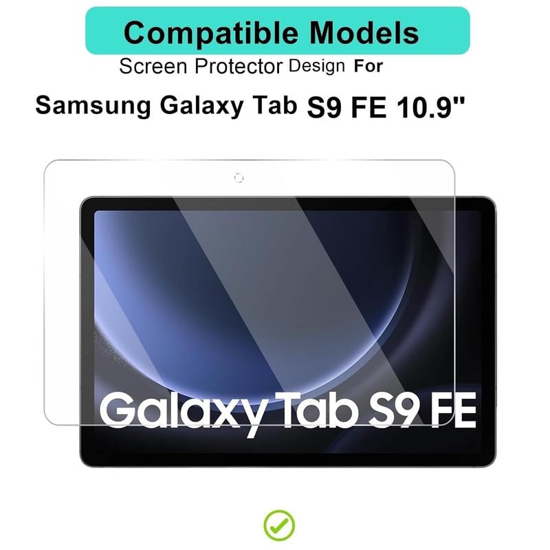 Image of Unbreakable Screen Protector Guard for Samsung Galaxy Tab S9 FE 10.9 inch Tablet, |1 Pack| 9H Flexible PET Film, HD Clear, Anti-Scratch, Bubble-Free (Not a Tempered Glass)