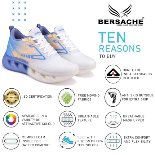 Image of BERSACHE Premium Sports,Walking,Gym,Cricket, Trending Running Shoes for Mens /Boys