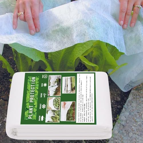 XPJBKC Garden Fleece Frost Protection 35gsm, 3m x 10m Thickened Horticultural Fleece, Plant Fleece Frost Protection, Non-Woven Fabric Winter Plant Frost Protection