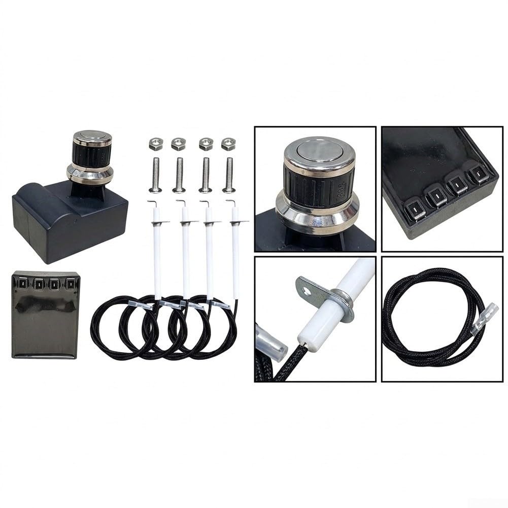 Generador Chispas BBQ Plástico Alta para temp Generador Chispas(4 Outlet)