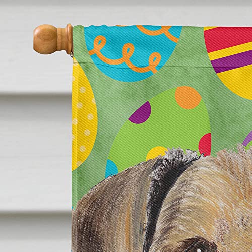 Drapeau Airedale Candy Cane de Noël grand format en polyester multicolore