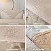 XSlive Cotton Quilted Dog Couch Cover for Sofa Farmhouse Rustic Embroidery Sectional Couch Cover Soft Anti-Slip Sofa Slipcover Furniture Protector for Kids, Pets (Khaki,28
