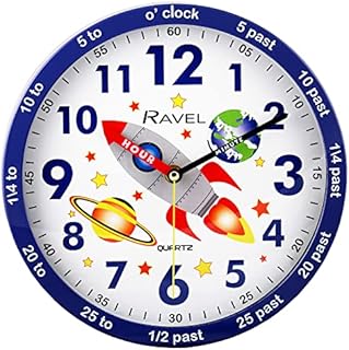Ravel Children's 25cm Time Teacher Wall Clock - Pink Unicorn