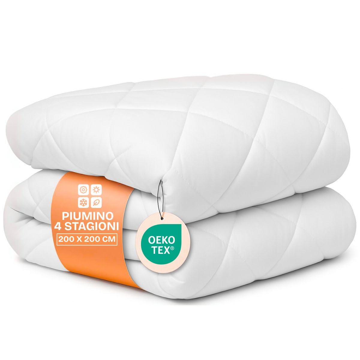 Dreamway – Microfibre Duvet 200 x 200 cm – Temperate Quilt with Polyester Filling for Mid-Season – 300 g/m² – Oeko-Tex Certified – Double Duvet-image-29