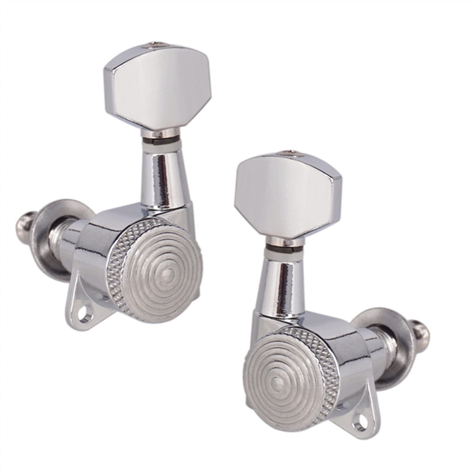 Clavijas afinación 1 Set Pro Guitar Guitar Tuners Tuning Tuning Knob String Pegs Instrumentos De Cuerda Accesorios (Color : Silver)