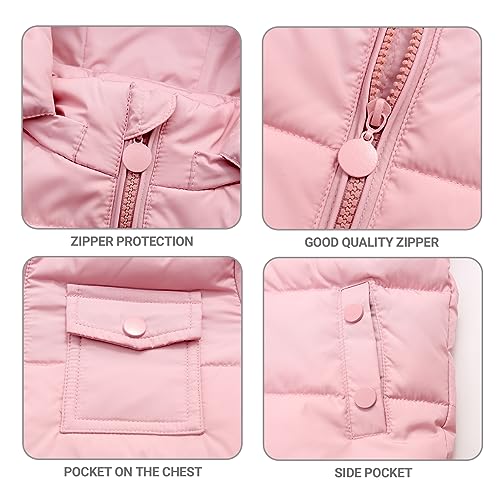 Image of JiAmy Kids 2 Piece Snowsuit Set Girl Winter Hooded Puffer Jacket & Snow Bib Pants Boy Ski Suits Ultralight Outfit