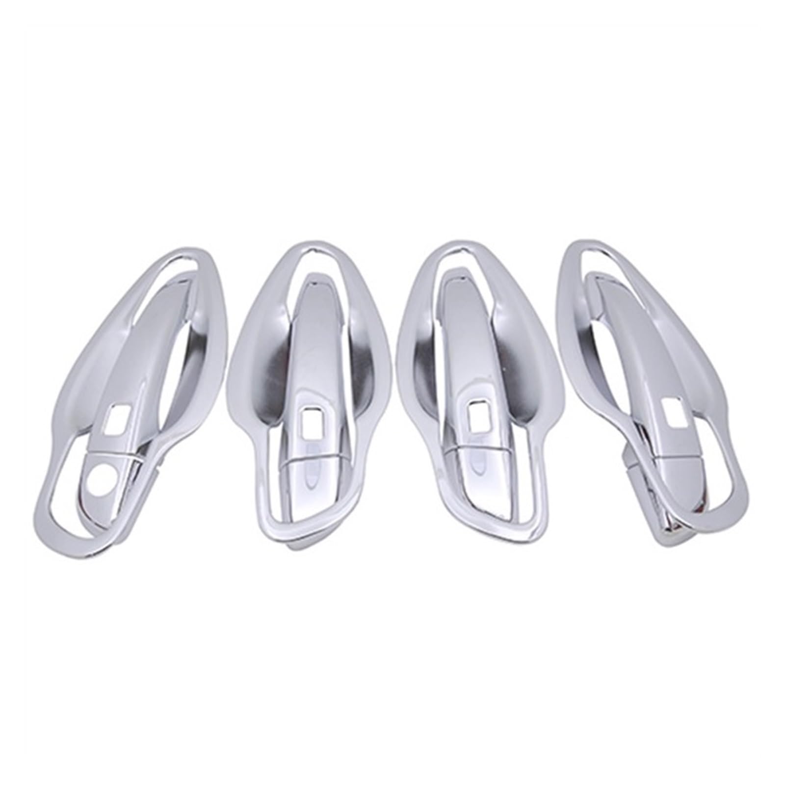 Drezzo Car Exterior Door Handle Chrome Car Handel Bowl Cover Trim for Peugeot 5008 SUV MK2 2017-2019(Handel 4 Keyless)