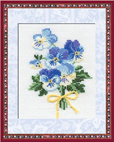 Riolis RI-792 Kit de Broderie au Point de Croix Violettes Multicolore Cover