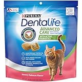 Purina DentaLife Made in USA Facilities Cat Dental Treats, Savory Salmon Flavor - 19 oz. Bag