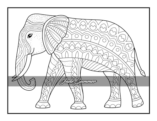 100 Animals: An Adult Coloring Book with Lions, Elephants, Owls, Horses, Dogs, Cats, and Many More! - Image 49