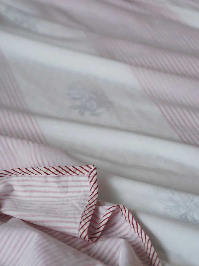 Paradise Muslin Dohar, Pure Muslin Cotton,Hand-Block Printed, All Season (Double)-image-46