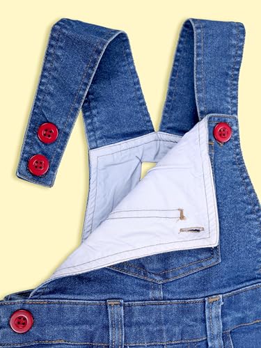 Image of KiddoPanti Boys Denim Dungaree Pant