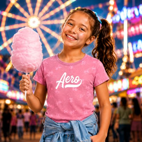 Image of Girls T Shirts - Soft Cotton Blend Short Sleeve Cute Graphic Tees - Classic Crewneck Logo Tee Girls Shirts (Sizes: 7-16)