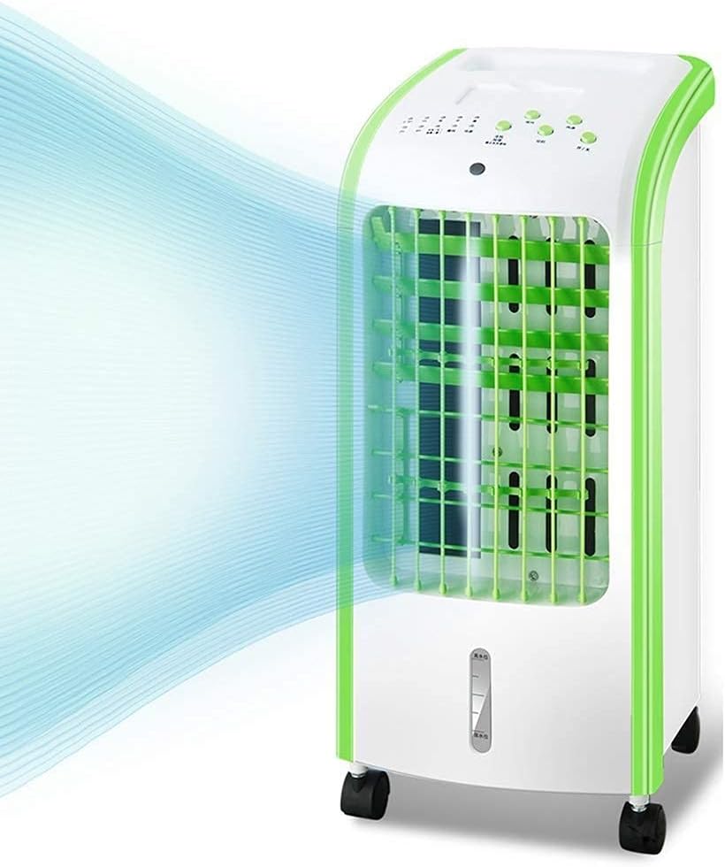 Air Cooler for Home Office Air Coolers Personal Portable Space House Single Cool Ultra Quiet Cold Air Fan Living Room Bladeless Water Cooled Air Conditioning Unit White