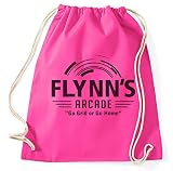 Flynn S Arcade Film Logo Fan Sac de gym, rose bonbon