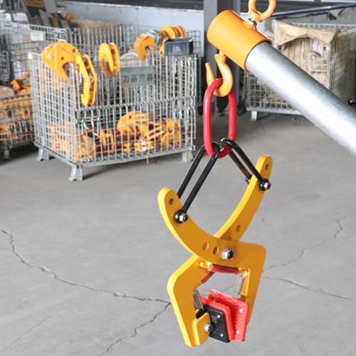 Versetzzange, 280kg Steinzange Verstellbare Öffnung von 12-26cm Durchmesser Bordsteinzange Hebezange Bordstein für Stein Anheben und Transportieren
