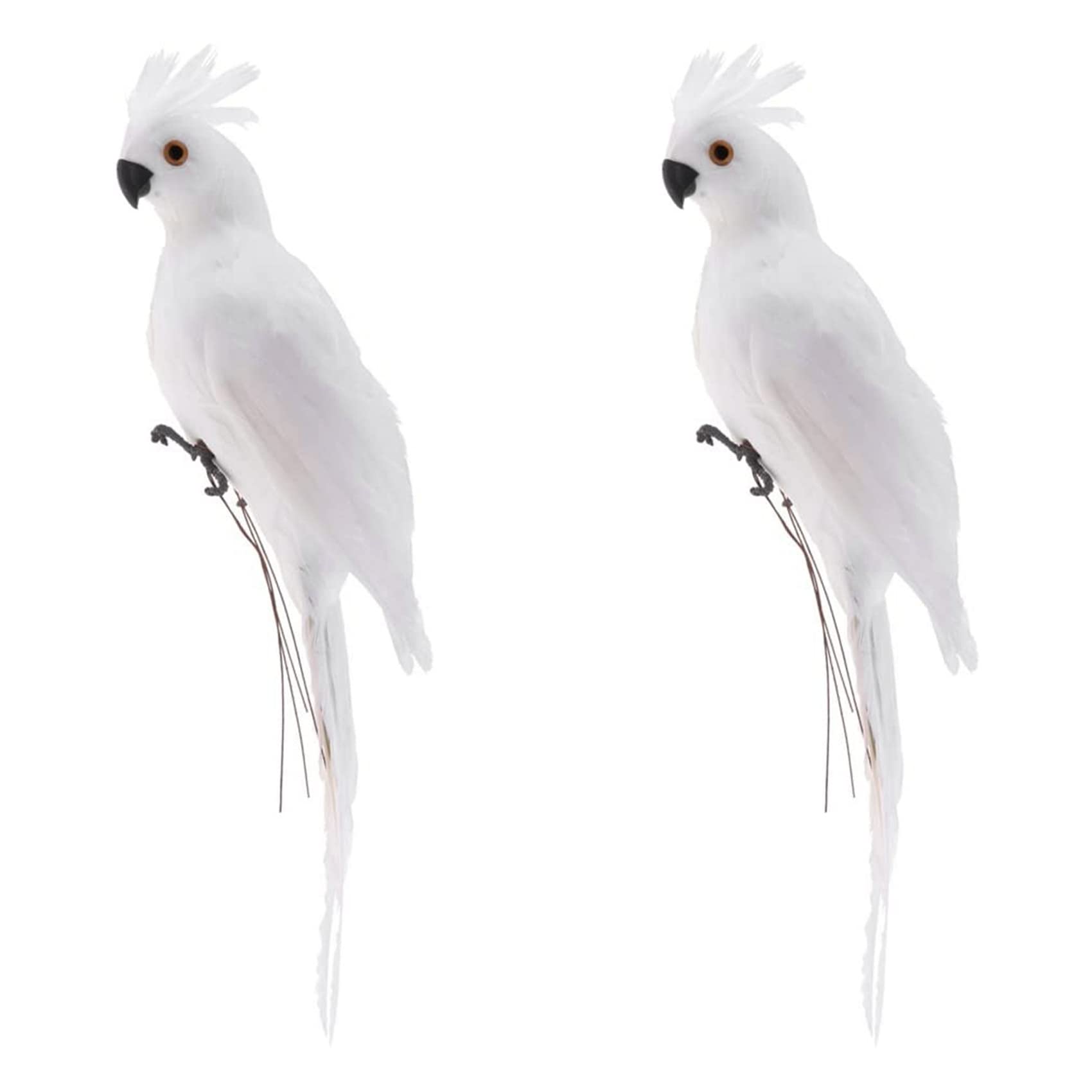 Hndhbfgrt 2pcs 35CM Foam Macaw Lawn Doll Decoration Fake Animal Bird Garden Props Decoration