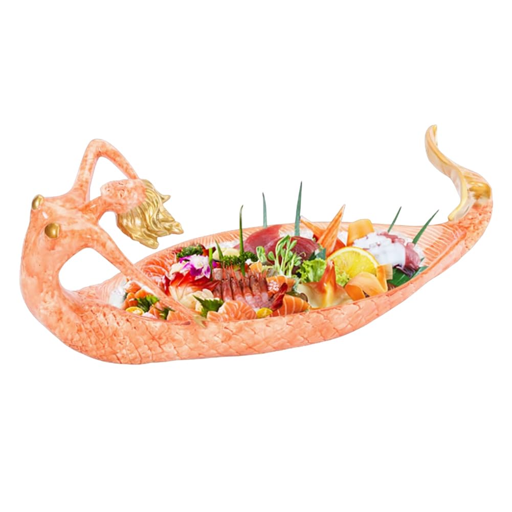 Plateau Sashimi en résine pour Glace sèche aux Fruits de mer
