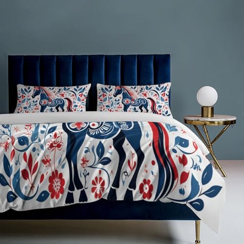 Parure de lit 200x200 animale multicolore en microfibre douce - 6