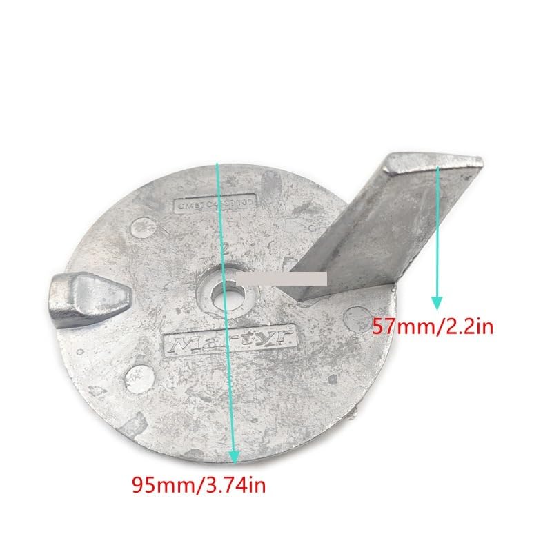 67C-45371 Anodo della Linguetta di Assetto per Motore fuoribordo 25HP 30HP 40HP 50HP 18-6096 67C-45371-00