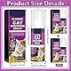 MILIAFLICK Beruhigungsspray für Katzen, 2 Stück Katzenberuhigungsspray Pet Calming Spray, Beruhigendes Entspannungs Anti Stress Mittel Calming Anzeichen