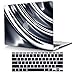 Bandless ACJYX Coque Compatible avec Macbook Pro 13 Pouces 2020 2019 2018 2017 2016 Version A2338 M1 A2289 A2251 A2159 A1989 A1706 A1708, Plastique Coque Rigide & Protection Clavier, Gris & Argent
