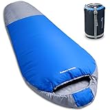 Norsens Sleeping Bag Ultralight Lightweight Compact Mummy Design Sleeping Bags for Camping Backpacking Hiking & Outdoor Activities, with compression bag, Adults
