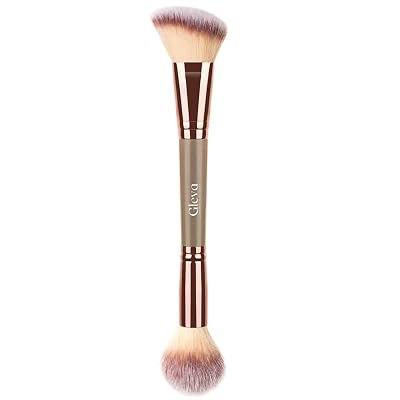 Gleva Multipurpose Kabuki Makeup Brush Dual-Ended Foundation Brush Concealer Brush Flawless Brush Ideal for Liquid Found