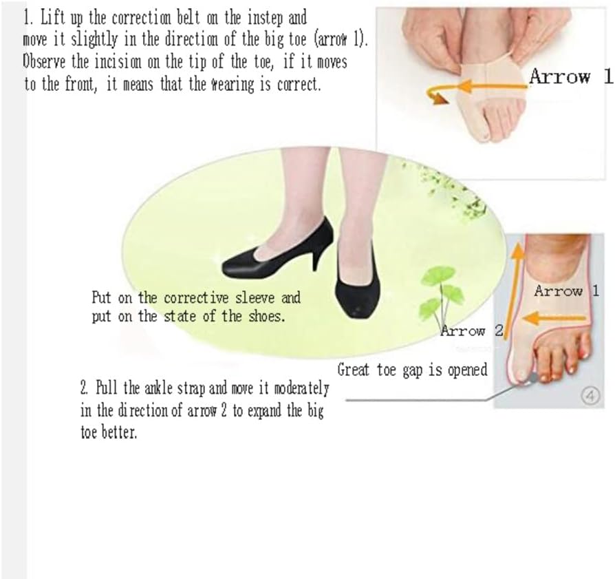 DEAVER Bunion Straightener,Protector Relief Sleeve w/Gel Bunion Stretchy Pads Cushioned Splint, Hallux Valgus Overlapping Corrector Guard Hammer Toe Pain