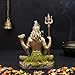 The Advitya Lord Shiva Idol Shiv Padmasana Sitting Adiyogi Resin Statue| Bholenath/Shankar Ji/Mahadev Murti for Puja Home Decor Office Pooja Decorative Showpiece Gift 5.5 Inch (Golden)