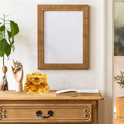 Sapo de Dinheiro Feng Shui da Besportble, Sapo de Três Pernas com Moedas, Pingente da Sorte, Sapo pa