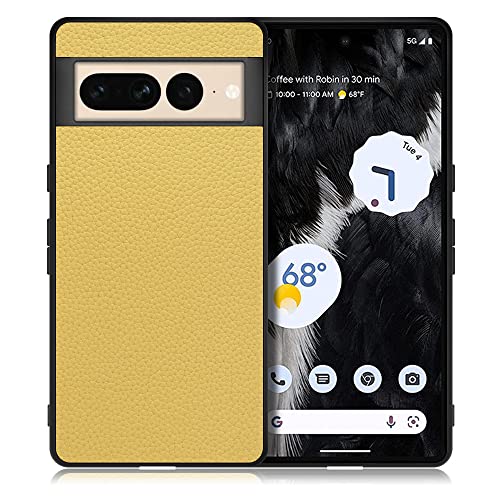LOOF LUXURY-SHELL �{�v ���U�[ �X�}�z�P�[�X for Google Pixel 7 Pro �p �P�[�X �J�o�[ �X�g���b�v�z�[�� �V���v�� �ϏՌ� ���^ �y�� leather [�W���X�~���C�G���[]