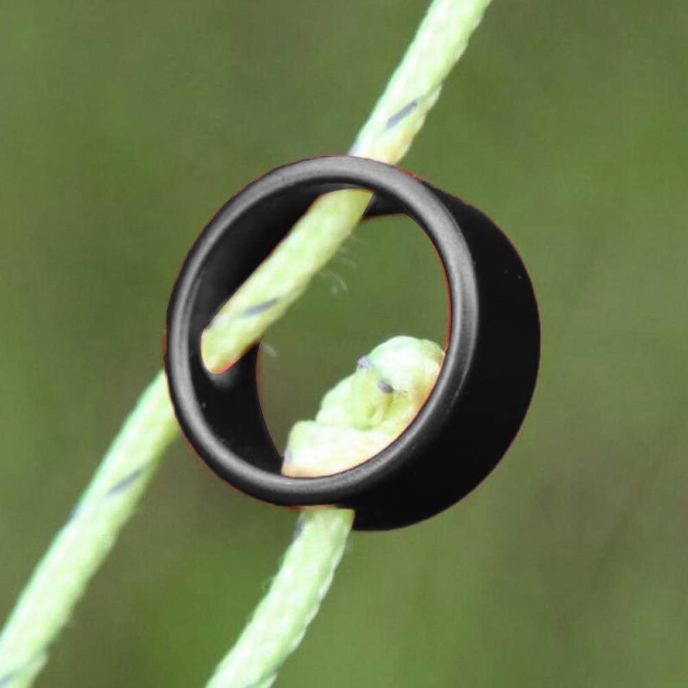 10 Cordons Aluminium Tente Avec Boucles - Accessoires Camping Extérieur - Neufs