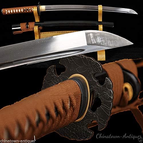GLW Sword Japanese Wakizashi Samurai Sword Katana Hand Forged High Carbon Steel Sharp Sharp #2386