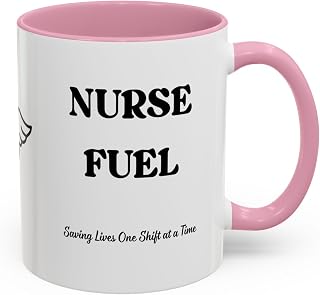 Nurse Fuel Mug – Custom Name Nurse Gift for RN, LPN, CNA, Nursing Students | 11oz/15oz Coffee Cup