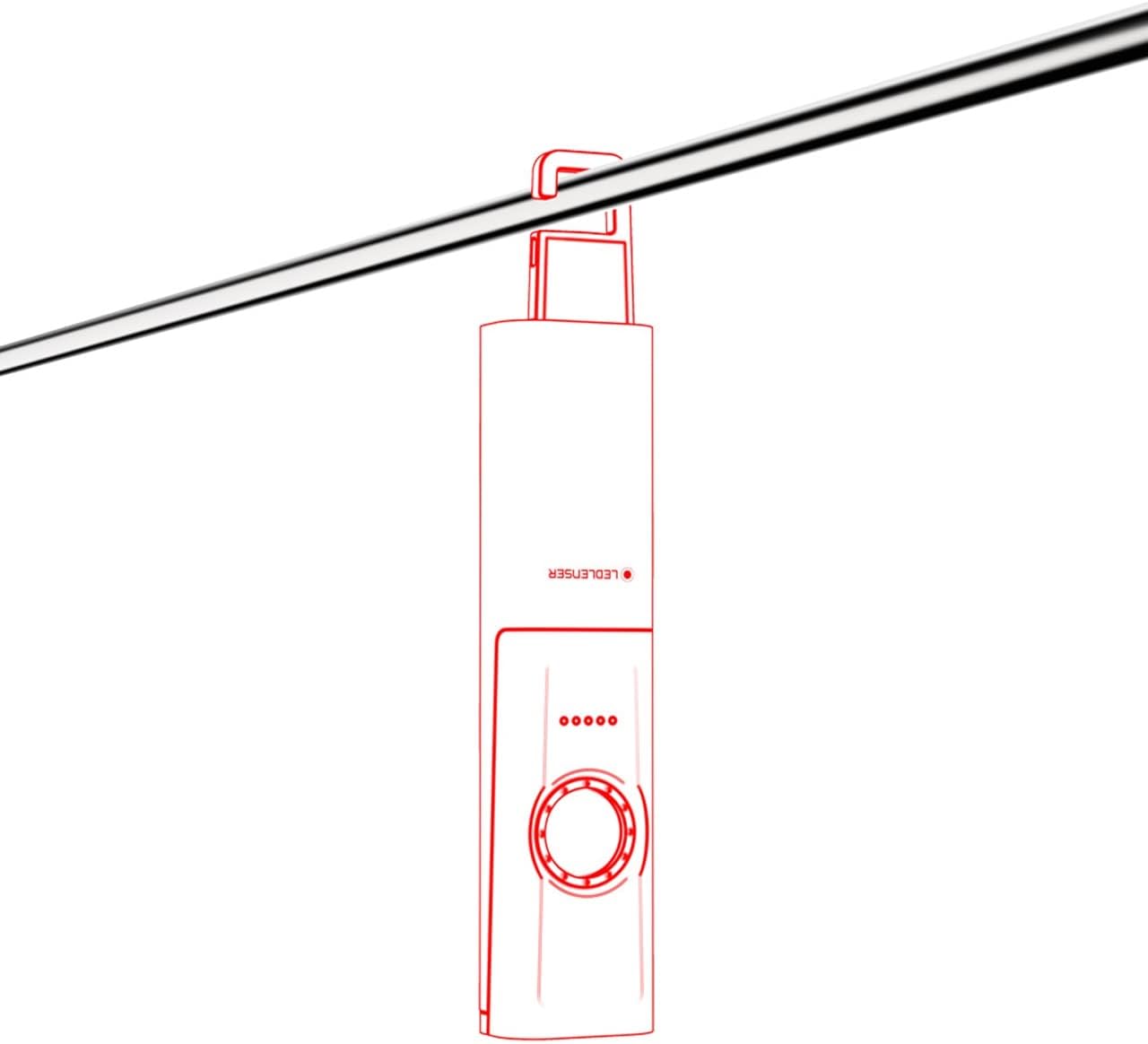 Ledlenser iW5R Rechargeable LED Work Inspection Torch, 300 Lumens, USB Charge, Up to 6 Hours Battery Life