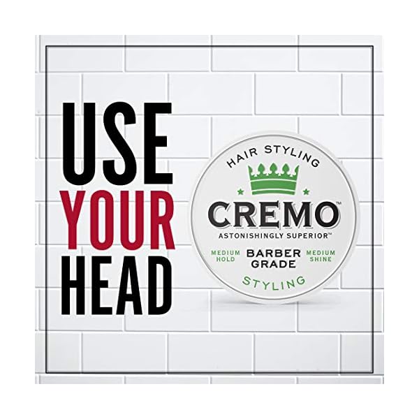 Cremo-Premium-Barber-Grade-Hair-Styling-Cream-Medium-Hold-Medium-Shine-4-Oz Cremo Premium Barber Grade Hair Styling Cream, Medium Hold, Medium Shine, 4 Oz
