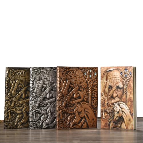 Carnet de notes personnalisé en argent rétro, grimoire A5 de luxe - 5
