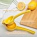 Zulay Kitchen Metal Lemon Squeezer - Handheld Lemon Juicer Squeezer - Easy to Use Citrus Juicer - Manual Press for Extracting the Most Juice Possible - Extracts Every Last Drop