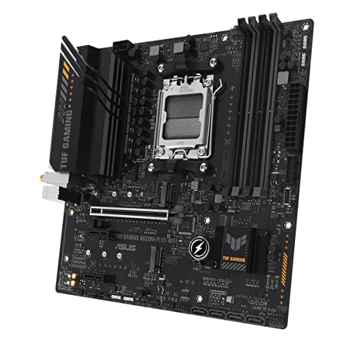 ASUS TUF GAMING A620M-PLUS WIFI Mainboard Sockel AMD A620 (Ryzen 7000, micro-ATX, DDR5 Speicher, PCIe 4.0, Wi-Fi 6, USB 3.2 Gen 2, Aura Sync) – Bild 5