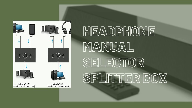 3 In 2 Out RCA Stereo Audio Switch Input Signal Source