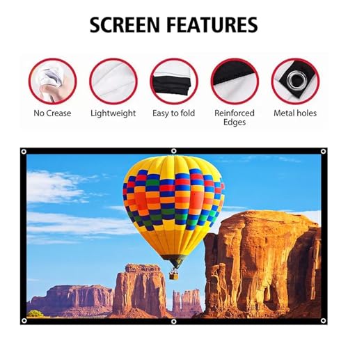 Pantalla de proyector 100 pulgadas formato 16:9 miniatura 3