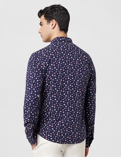 Image of Pepe Jeans Men's Casual Shirt | Trendy Printed Shirt for Men| Regular Fit | Full Sleeve | Available in Plus Size, Cotton