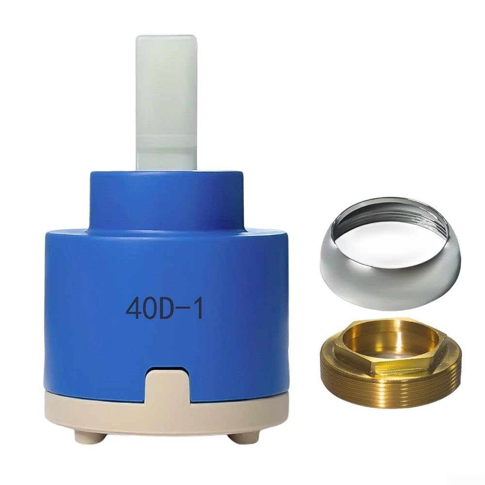 Faucet Cartridge For Kraus Pfist Single Handle Leak Prevention Stable High Temperature Use Brass Cap Installation for Bathroom Kitchen Shower(A)