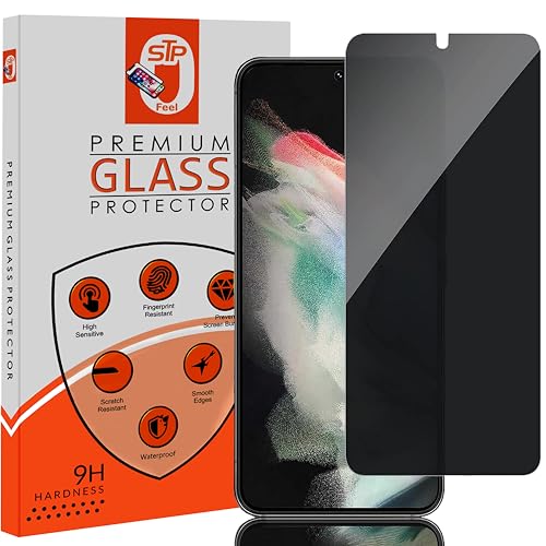 Image of STP FEEL Premium Grade Privacy Tempered Glass Screen Protector Guard For Lava Blaze 5G Cellphone (6.53 Inch,Pack Of 1) Anti-Spy /Anti-Peeping 9H Hardness With Installation Kit