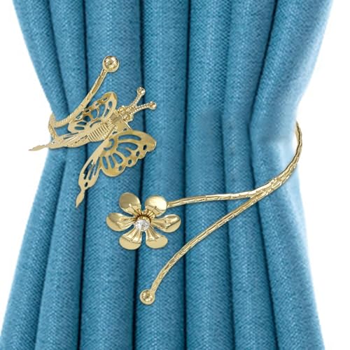 Soportes de cortina para cortinas, sujetadores de cortinas decorativas, cortinas modernas retenedor decoración cortinas decorativas Clips hebilla, abrazas de cortinas simples, alzapatas decorativas