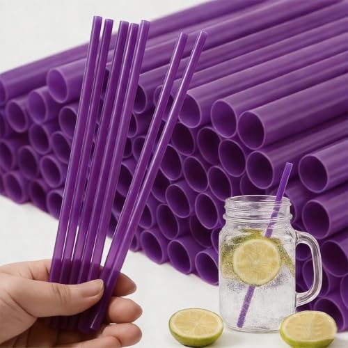 100 pitillos de plástico flexibles y coloridos miniatura 1